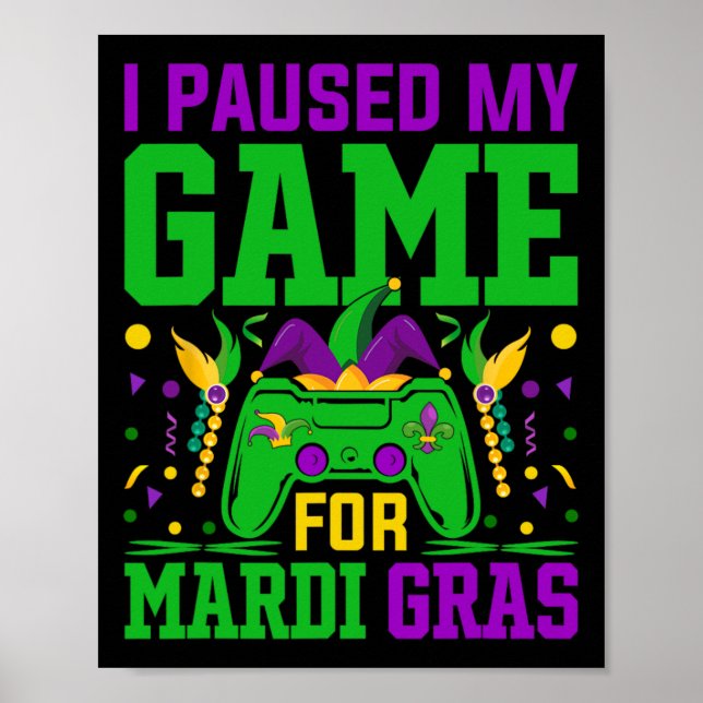 Poster Eu Pausar Meu Jogo Para Diversão de Video Game de  (Frente)