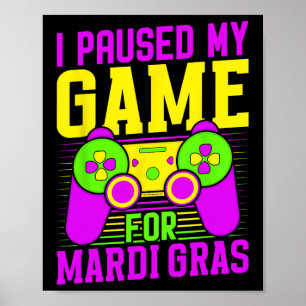 Poster Eu Pausar Meu Jogo Para Vídeos de Carnaval de Mard