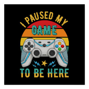 Pôster eu pausei meu jogo