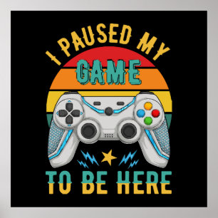 Poster eu pausei meu jogo