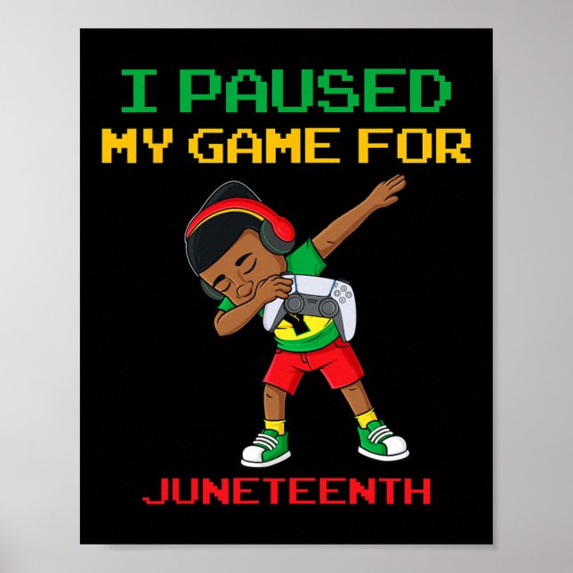 Poster Eu Pausei Meu Jogo Para A Décima Sétima Crianças B (Frente)