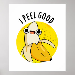 Poster Eu Peço Boa Fruta Engraçada Banana Pun