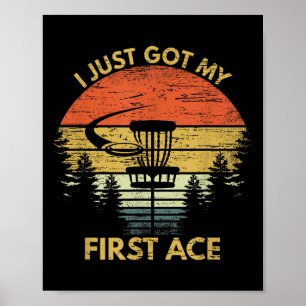 Poster Eu Peguei Meu Primeiro Disco Motivacional De Golf