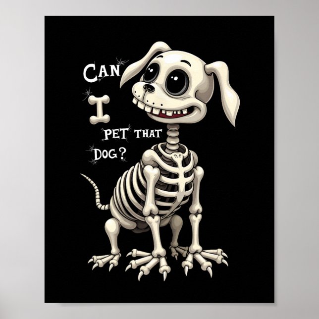 Poster Eu Peguei Os Presentes De Halloween Do Esqueleto D (Frente)