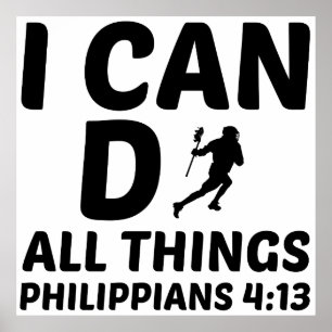 POSTER EU POSSO FAZER TUDO LACROSSE