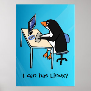 Pôster Eu posso tenho Linux?