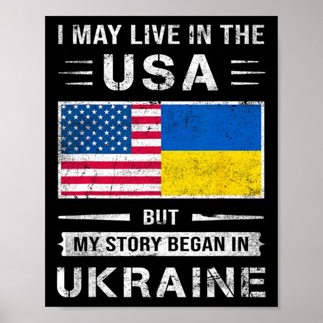 Poster Eu posso viver nos EUA, mas minha história começou (Frente)