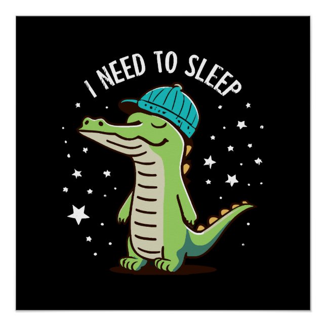 Pôster eu preciso dormir (Frente)
