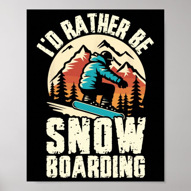 Poster Eu Preferencialmente Snowboard Adventure Win (Frente)