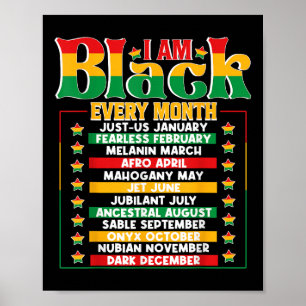 Poster Eu Preto Todos Os Meses 19 História Negra Afri