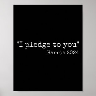 Poster Eu Prometo a Você Kamala Harris Vs Trump Dete Cita