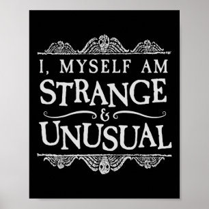 Poster Eu Próprio Sou Estranho E Divertido Halloween Inco