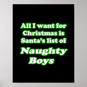 Poster Eu quero a lista do papai noel de meninos