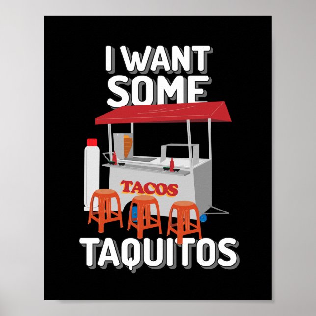 Poster Eu Quero Alguns Taquitos (Frente)