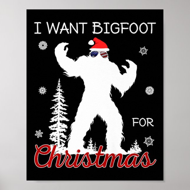 Poster Eu Quero Pé Grande Para A Fl Americana De Natal (Frente)
