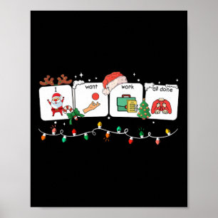 Poster Eu Quero Trabalhar Todos Os Sinais Feitos Falar Id