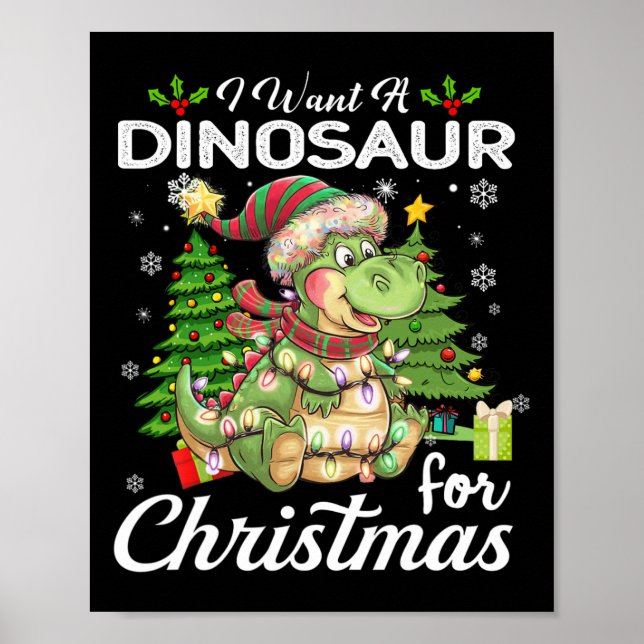 Poster Eu Quero Um Dinossauro Para Os Presentes De Natal  (Frente)