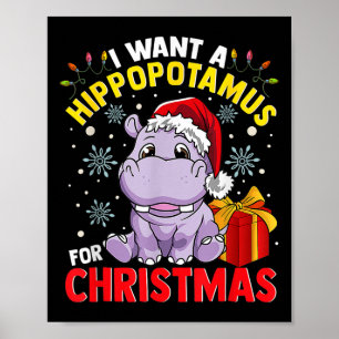 Poster Eu Quero Um Hipopótamo Para O Natal