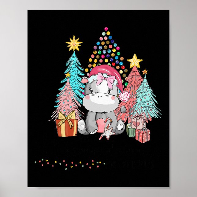 Poster Eu Quero Um Hippopotamus Para O Natal Hippo Xmas 1 (Frente)