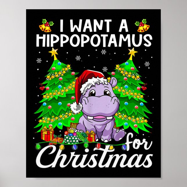 Poster Eu Quero Um Hippopotamus Para Papais noeis De Luz  (Frente)