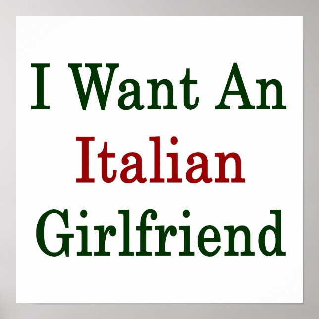 Poster Eu Quero Um Namorada Italiano (Frente)