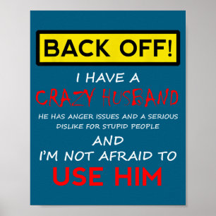 Poster Eu Recuo Marido Louco Esposa