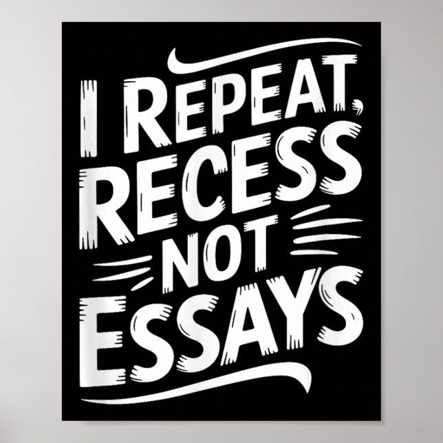 Poster Eu Repito Intervalo Não Redações  (Frente)