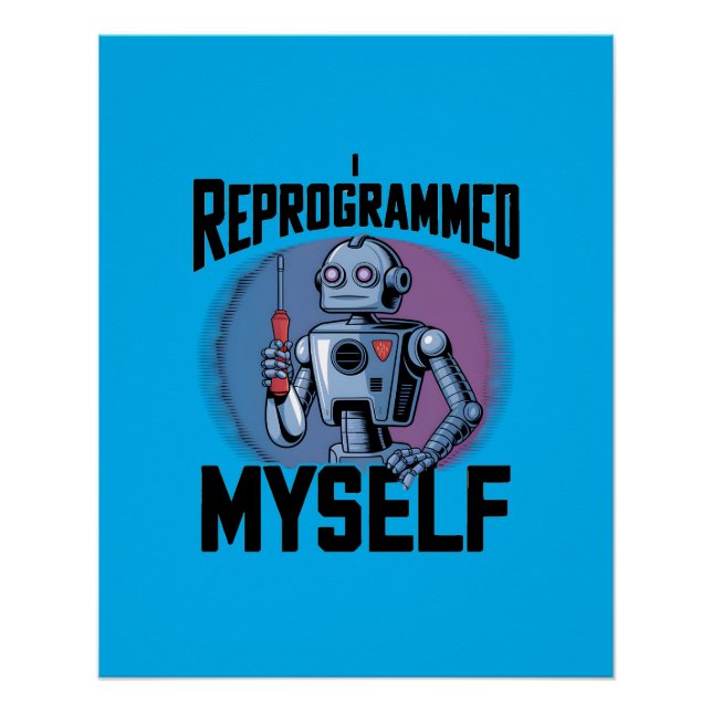 Pôster Eu Reprogramei A Minha Arte Digital2 (Frente)