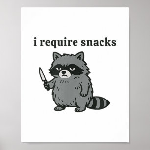 Poster Eu Requer Snacks _1
