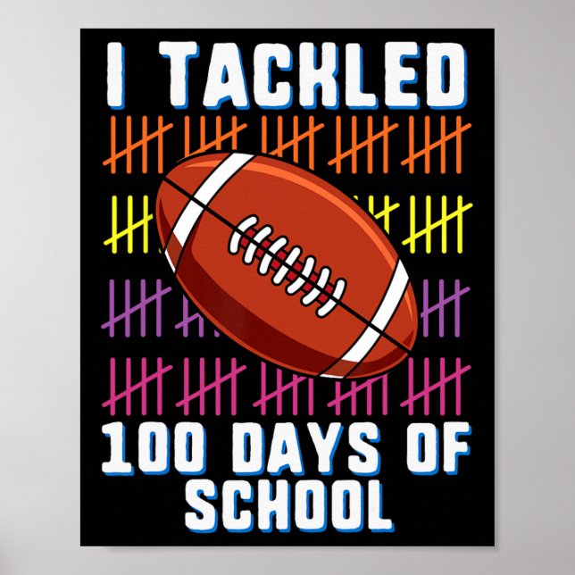 Poster Eu Resolvi 100 Dias De Jovens De Futebol Escolar 1 (Frente)