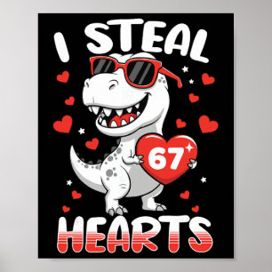 Poster Eu Roubo Corações 67 Meme Dinossauro Engraçado Dia