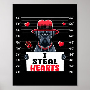 Poster Eu Roubo Dia de os namorados De Corações Cortantes