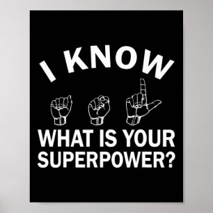 Poster Eu Sei O Que É Seu Sinal De Consciência De Superpo