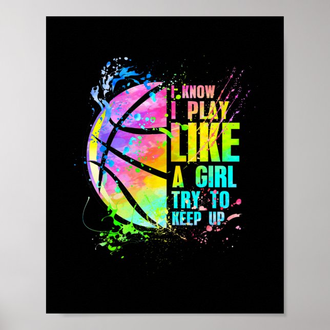 Poster Eu sei que eu jogo como uma garota, tente acompanh (Frente)