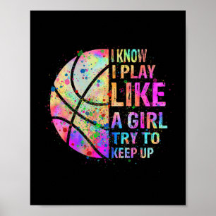 Poster Eu Sei Que Eu Toco Como Uma Garota Tentando Contin