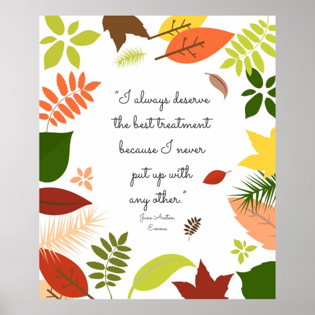 Pôster Eu sempre mereço o melhor tratamento (Frente)