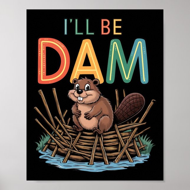 Poster Eu serei Dam Engraçado Vedante (Frente)