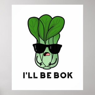 Poster Eu serei o Bok Engraçado Veggie Filme Pun