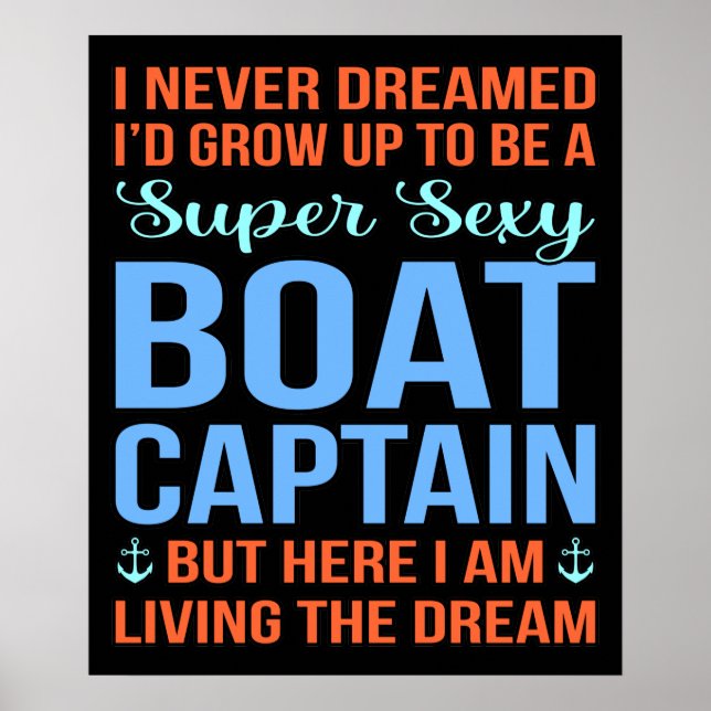 Poster Eu seria um Barco do Capitão Marinheiro. (Frente)