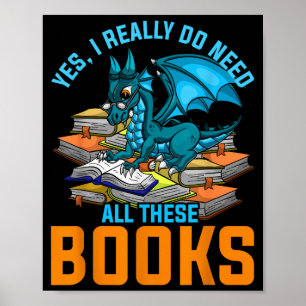 Poster Eu Sim Preciso De Todos Os Livros Dragão
