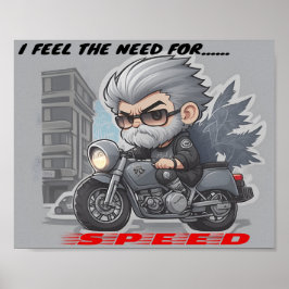 Poster Eu sinto a necessidade, a necessidade de velocidad