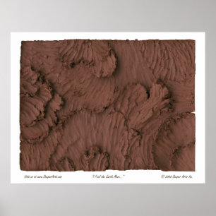 Poster Eu sinto a terra mover-se
