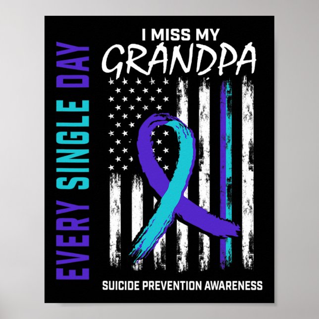 Poster Eu Sinto Falta Do Meu Avô, Prevenção De Consciênci (Frente)