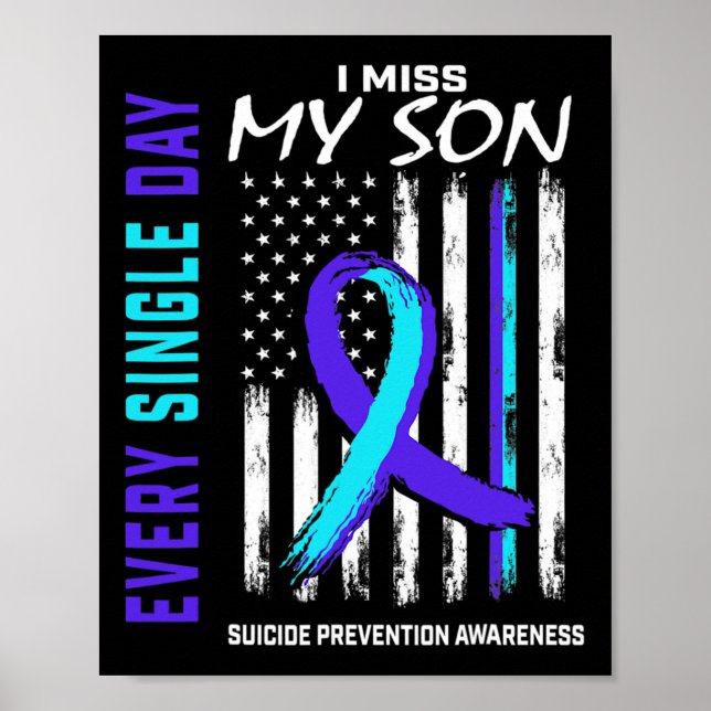 Poster Eu Sinto Falta Do Meu Filho Prevenção Suicida Sens (Frente)