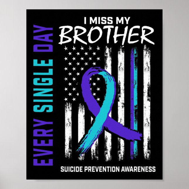 Poster Eu Sinto Falta Do Meu Irmão A Prevenção Da Consciê (Frente)