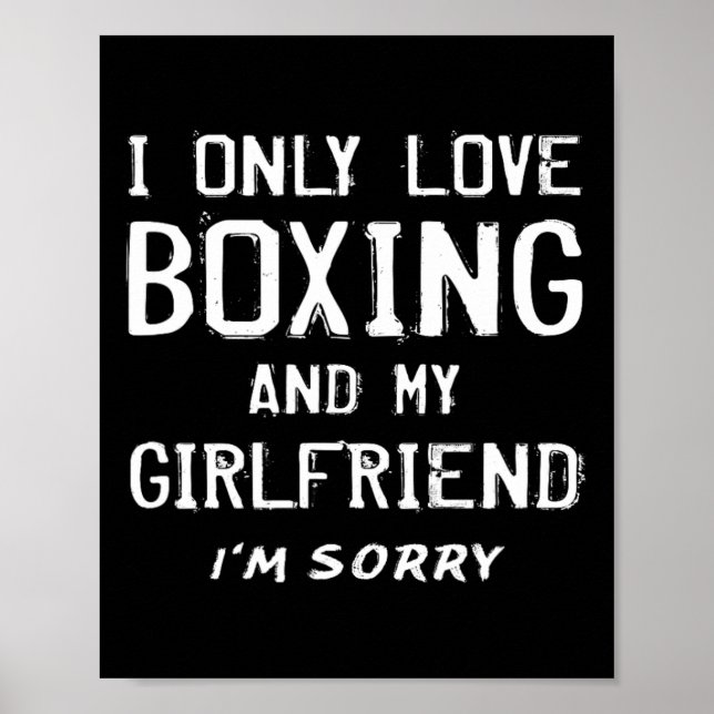 Poster Eu Só Adoro Boxing E Meu Boxer Namorada (Frente)