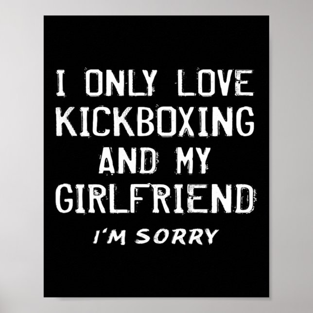 Poster Eu Só Amo Kickboxing E Meu Namorado Kickboxer (Frente)