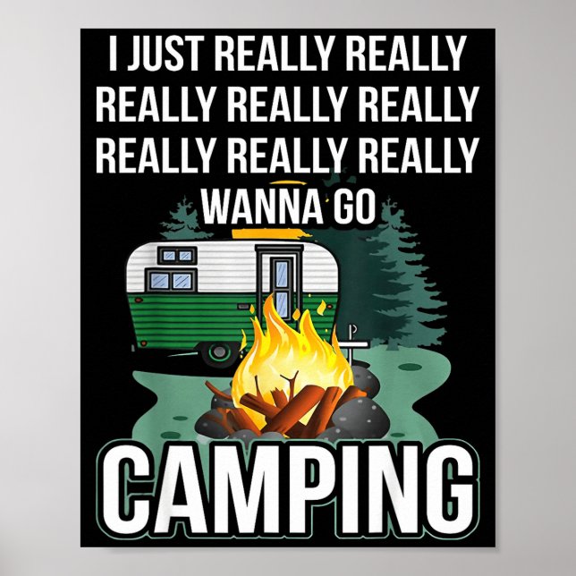 Poster Eu só quero muito muito ir acampar  (Frente)