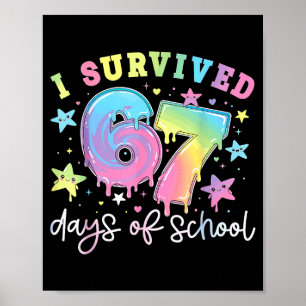 Poster Eu Sobrevivi 67 Dias De Escola Design De Meme