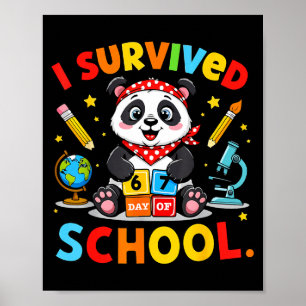 Poster Eu Sobrevivi 67 Dias De Escola Piada Meme Professo